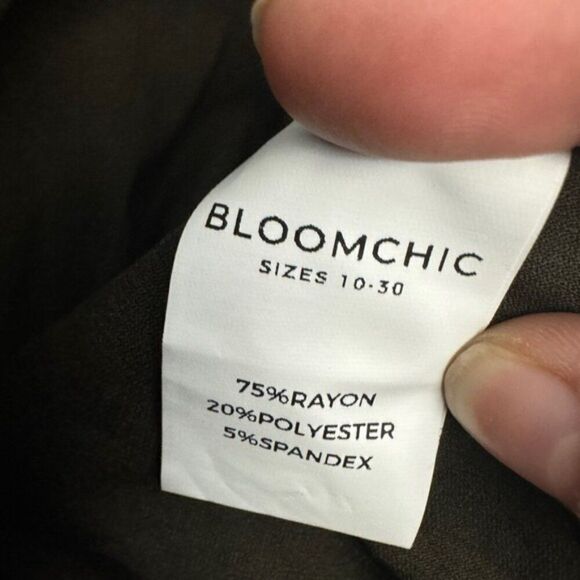 Bloomchic Wide Leg Cropped Pants Olive - Picture 6 of 6